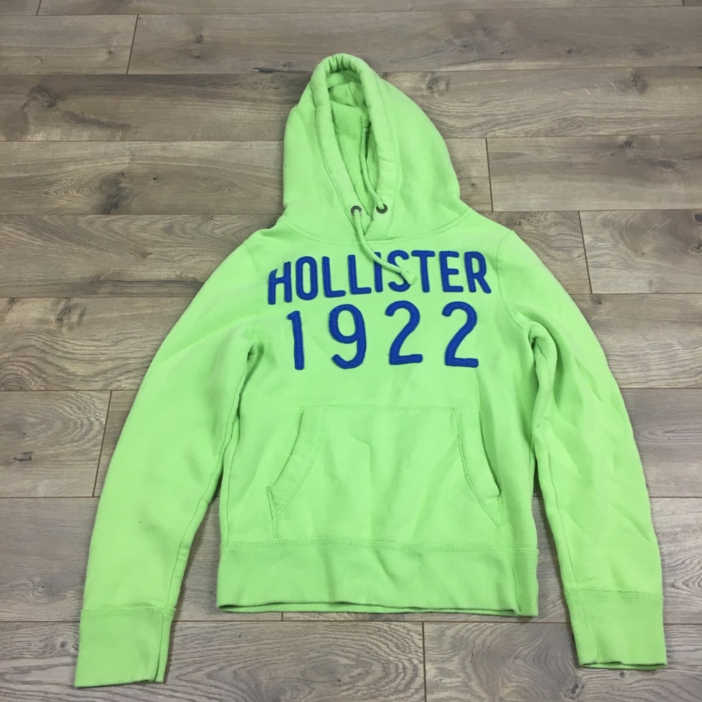 Hollister hoodie lime green small